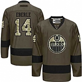 Glued Edmonton Oilers #14 Jordan Eberle Green Salute to Service NHL Jersey,baseball caps,new era cap wholesale,wholesale hats